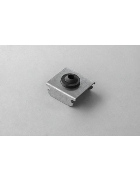 Antivibrations-Schnappbefestigung für 50mm Profile mit abgerundeten Kanten, Rückseite