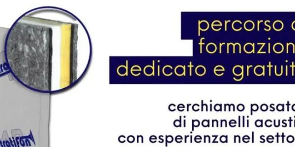 Selezioniamo applicatori per i nostri pannelli fonoisolanti Stratifon, con formazione gratuita da parte del nostro team.