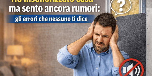 Ho insonorizzato casa ma sento ancora rumori: gli errori che nessuno ti dice